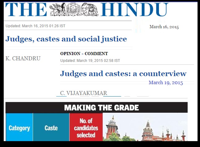 Judges appointment based on caste, religion etc-The Hindu